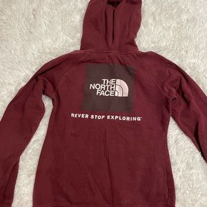North face, maroon, XS